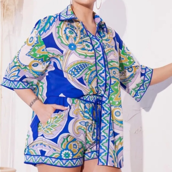 #31 Paisley Breeze Short Set - Picture 3 of 4